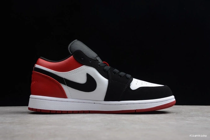 Air 1 Toe 553558-116 Black Low Jordan 0709